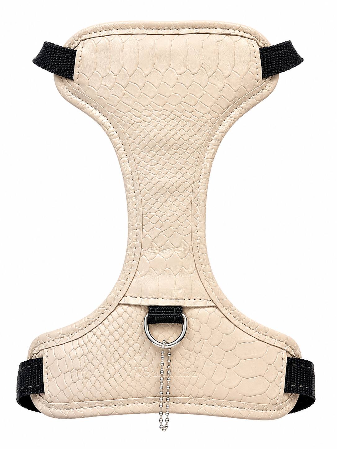 PAWEAREA Signature Embossed Leather Dog Harness