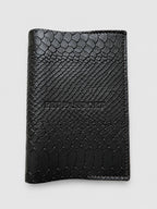 Luxury European Pet Passport Cover – Handmade Genuine Leather Dog & Cat Passport Holder with Python Embossed Leather